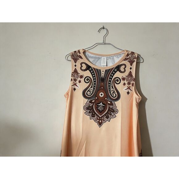 Spring-Ready Boho Peach Paisley Dress NWT XL – Make an Offer! - Picture 5 of 7